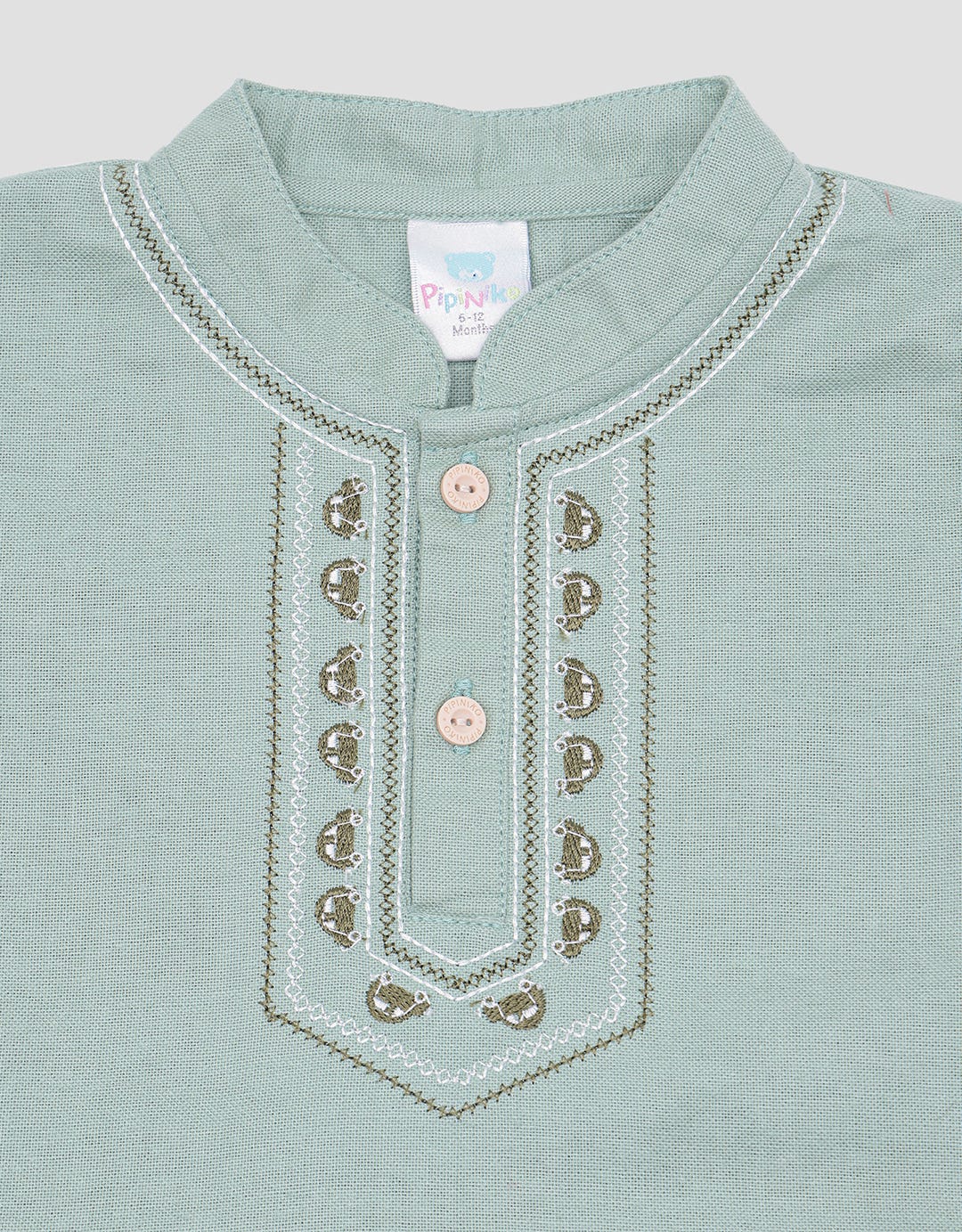 Pipiniko Peci Bamus Dino Trrom12 Romper Set Anak Laki-Laki