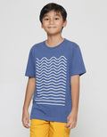 Nevada Waves Outline Kaos Anak Laki-laki
