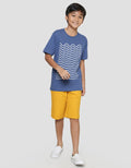 Nevada Waves Outline Kaos Anak Laki-laki