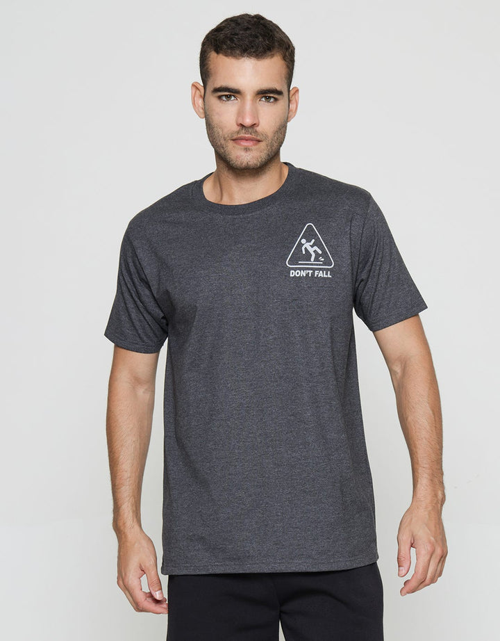 T Zone Big Size Theme Sign Warning Beware Men's T-Shirt