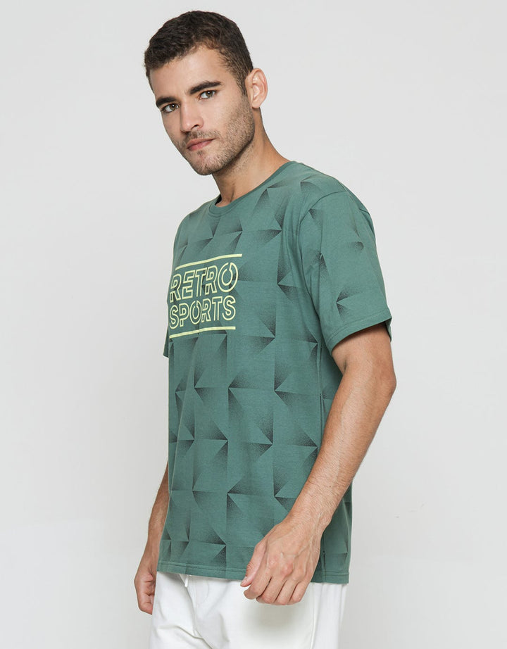 T Zone Retro Sport 3 Kaos Casual Pria