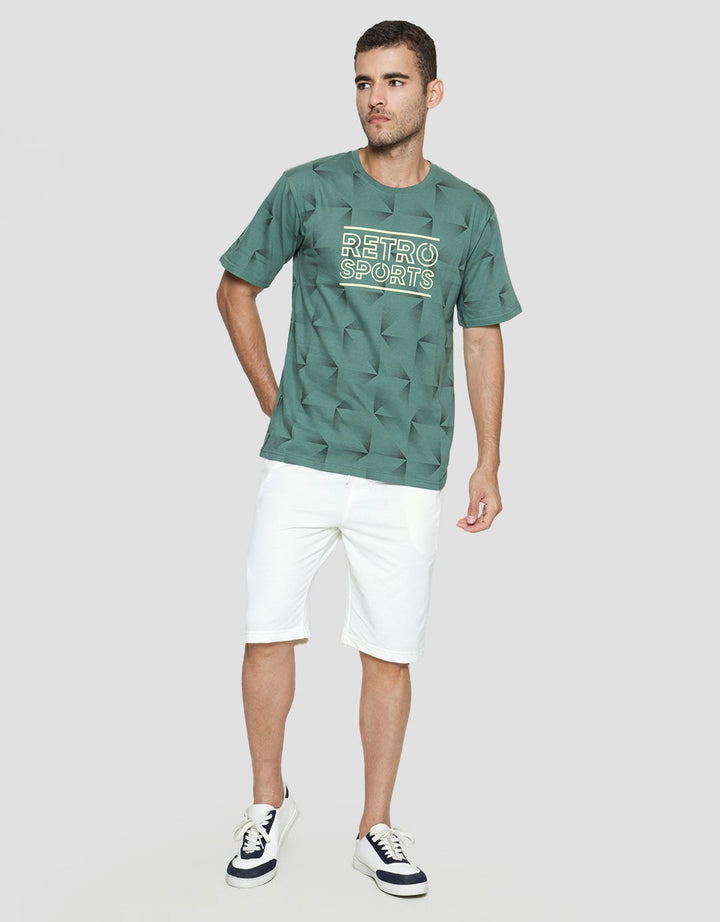 T Zone Retro Sport 3 Kaos Casual Pria
