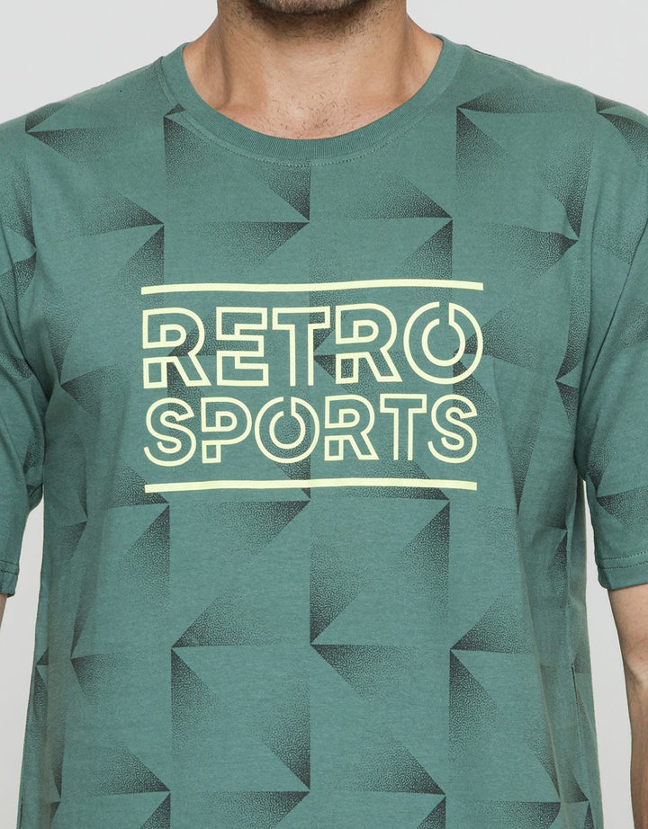 T Zone Retro Sport 3 Kaos Casual Pria