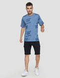 T Zone Retro Sport 4 Kaos Casual Pria