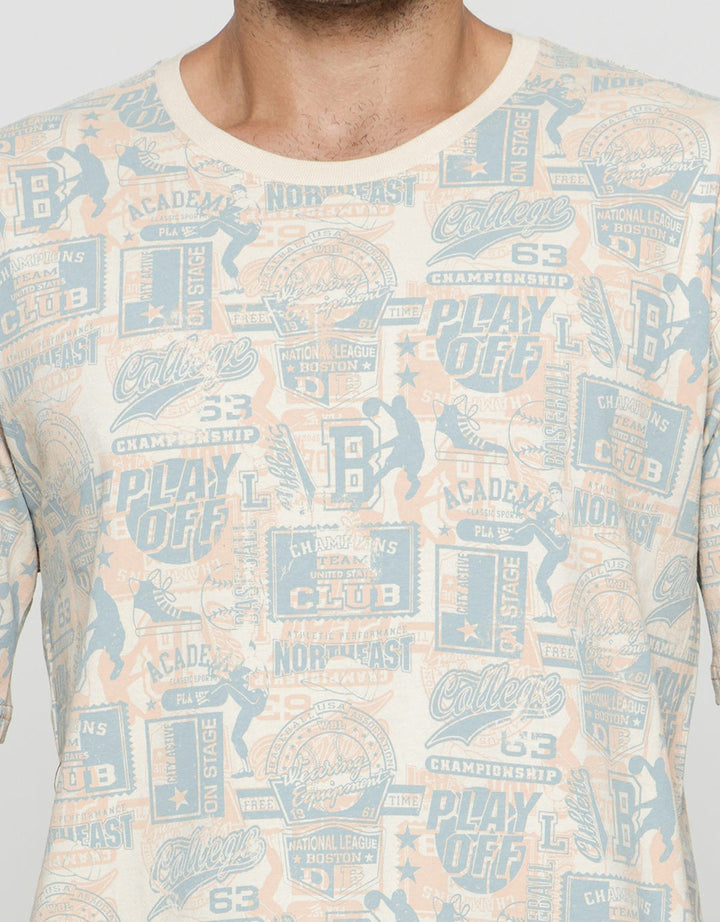 T Zone Retro Sport 6 Men's Casual T-Shirt