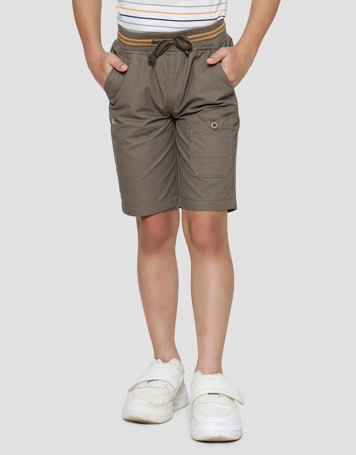 Little M Woven Rib Front Pocket Boys Shorts