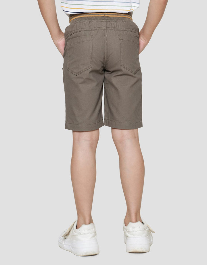 Little M Woven Rib Front Pocket Boys Shorts