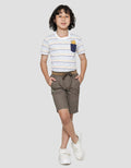 Little M Woven Rib Kantong Depan Celana Pendek Anak Laki-Laki