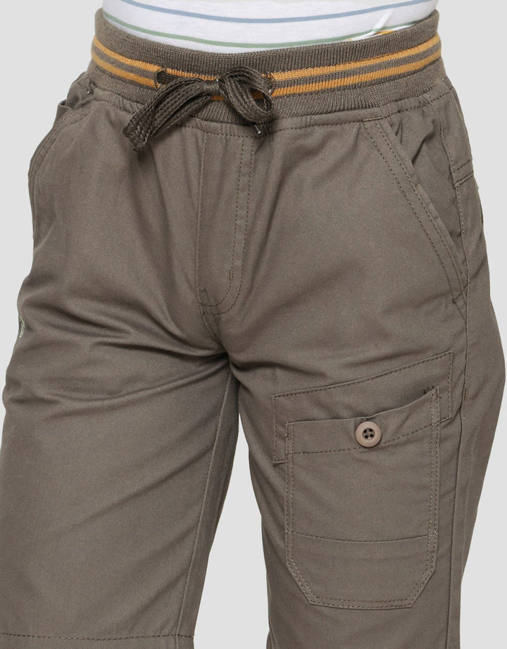 Little M Woven Rib Front Pocket Boys Shorts