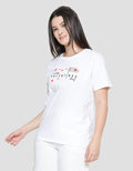 Nevada Happy Valentines Day Kaos Lengan Pendek Wanita