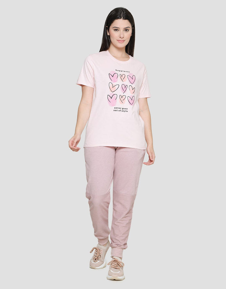 Nevada Happiness Heart Kaos Wanita