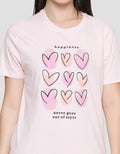 Nevada Happiness Heart Kaos Wanita