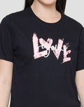 Nevada Love You Print Kaos Wanita