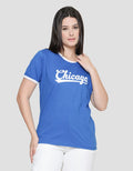 Nevada Ringer Chicago Kaos Lengan Pendek Wanita