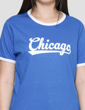 Nevada Ringer Chicago Kaos Lengan Pendek Wanita