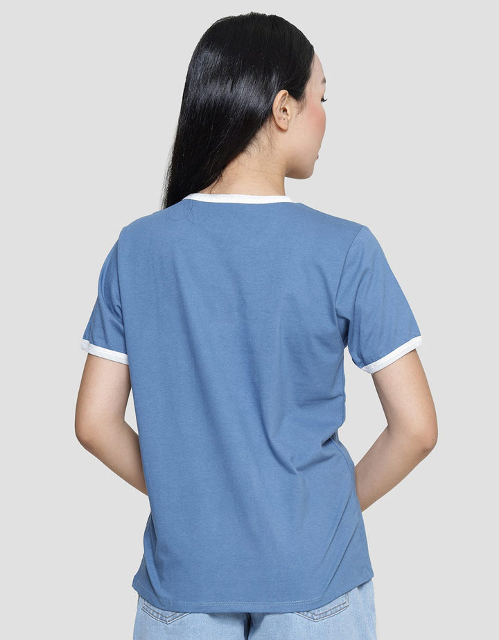 Nevada Lengan Pendek T-Shirt Sld Bb Reg Ringer Wanita