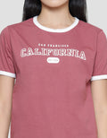 Nevada Kaos Lengan Pendek Wanita Print Ringer California