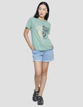 Nevada Athletic Print Kaos Casual Wanita