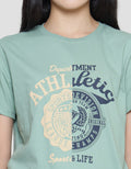 Nevada Athletic Print Kaos Casual Wanita