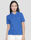 Nevada Plain Look Women's Short Sleeve Collar T-Shirt