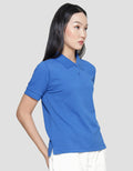 Nevada Plain Look Women's Short Sleeve Collar T-Shirt