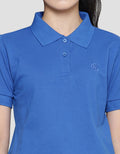 Nevada Plain Look Women's Short Sleeve Collar T-Shirt