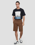 Cole Solid Cut Sewn Men's Shorts