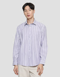 Cole Regular Stripe Kemeja Lengan Panjang Pria