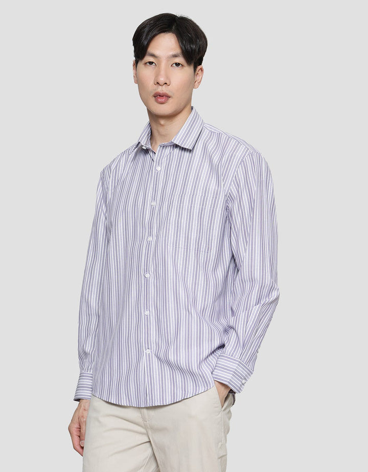 Cole Regular Stripe Men's Long Sleeve Shirt