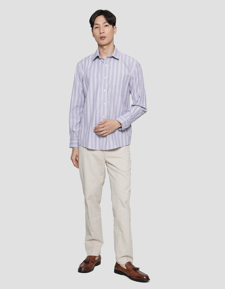 Cole Regular Stripe Men's Long Sleeve Shirt