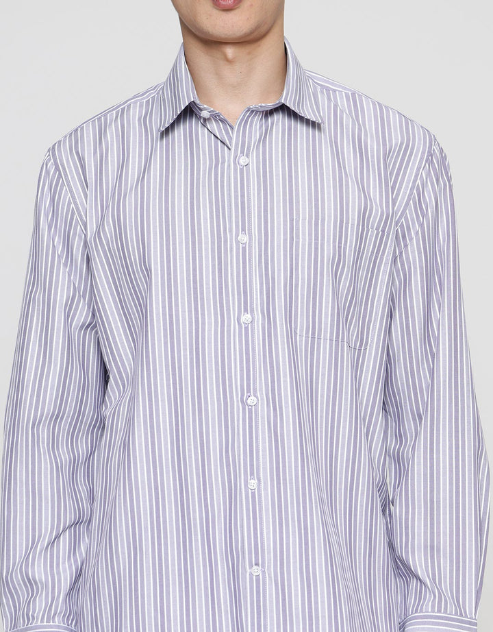 Cole Regular Stripe Men's Long Sleeve Shirt