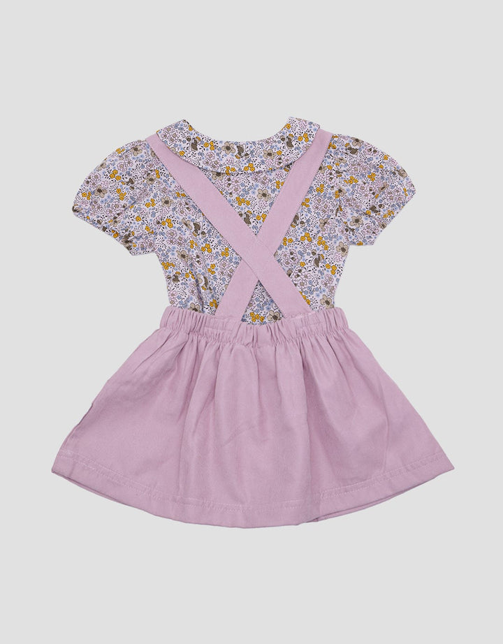 Pipiniko Pinafore Cat Midi Dress Anak Perempuan