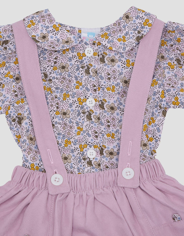 Pipiniko Pinafore Cat Midi Dress Anak Perempuan