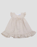Pipiniko Simple Stripe Midi Dress Anak Perempuan