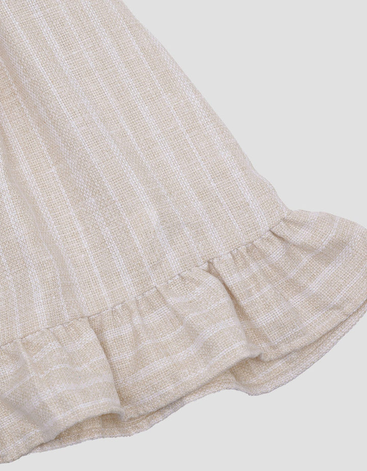 Pipiniko Simple Stripe Midi Dress Anak Perempuan