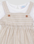 Pipiniko Pinafore Stripe Midi Dress Anak Perempuan