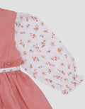 Pipiniko Midi Dress Corduroy Anak Perempuan Print Flower