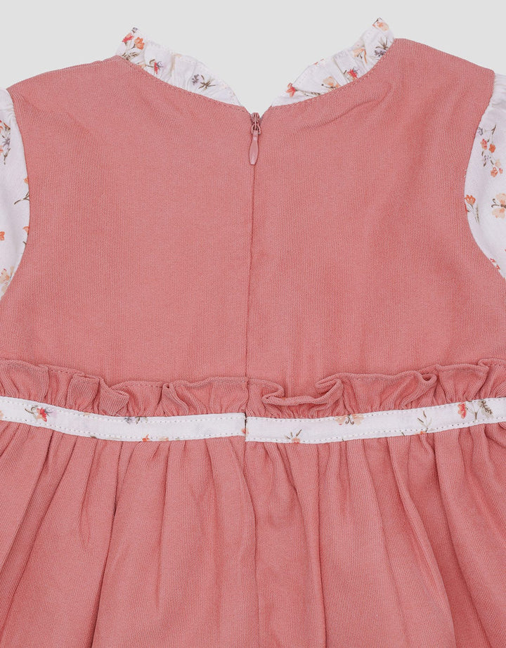 Pipiniko Midi Dress Corduroy Anak Perempuan Print Flower