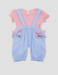 Pipiniko Bunny Bando 3 Pcs Overall Anak Perempuan