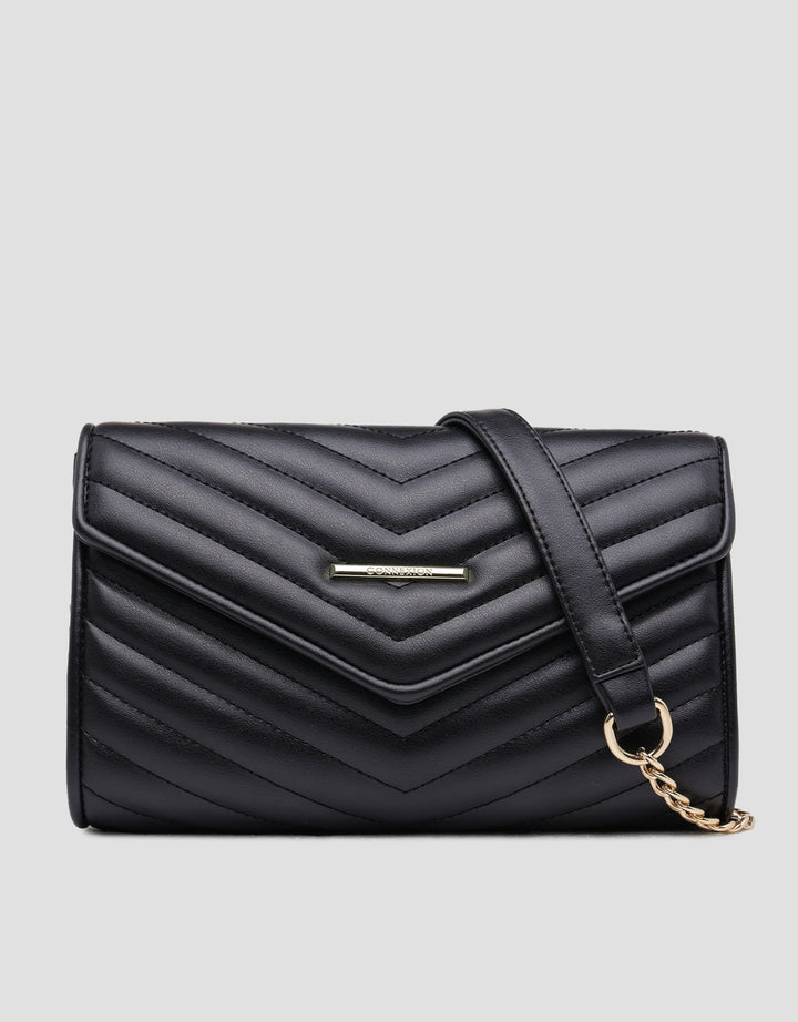 Connexion Petunia2 Chain Quilted Clutch for Women