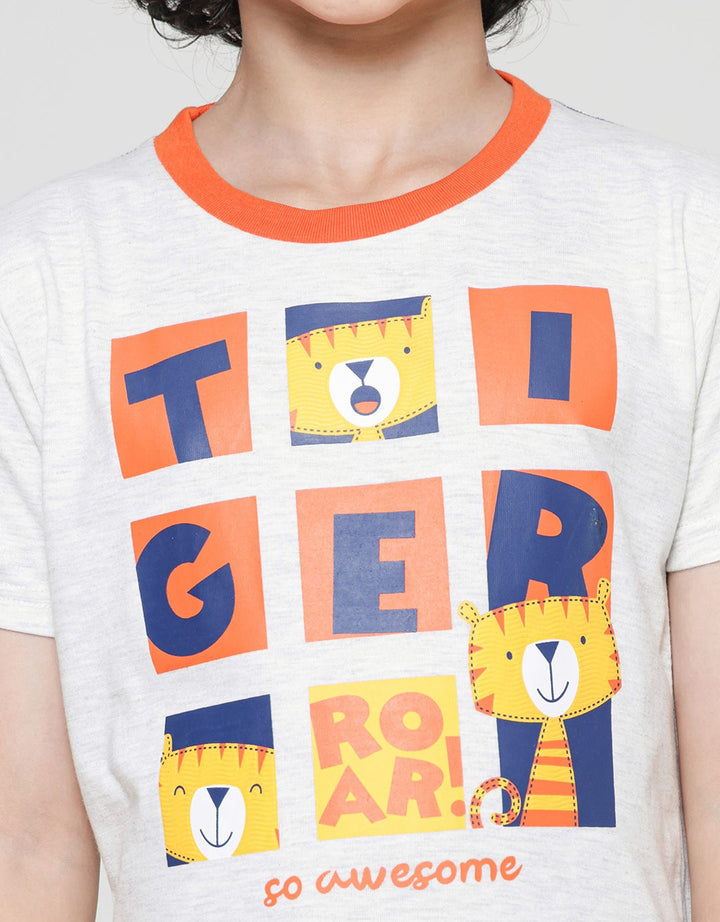 Little M Baju Setelen Anak Laki-laki Print Tiger