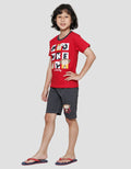 Little M Monkey Print Set Pakaian Anak Laki-laki