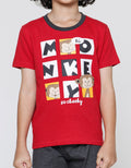 Little M Monkey Print Set Pakaian Anak Laki-laki