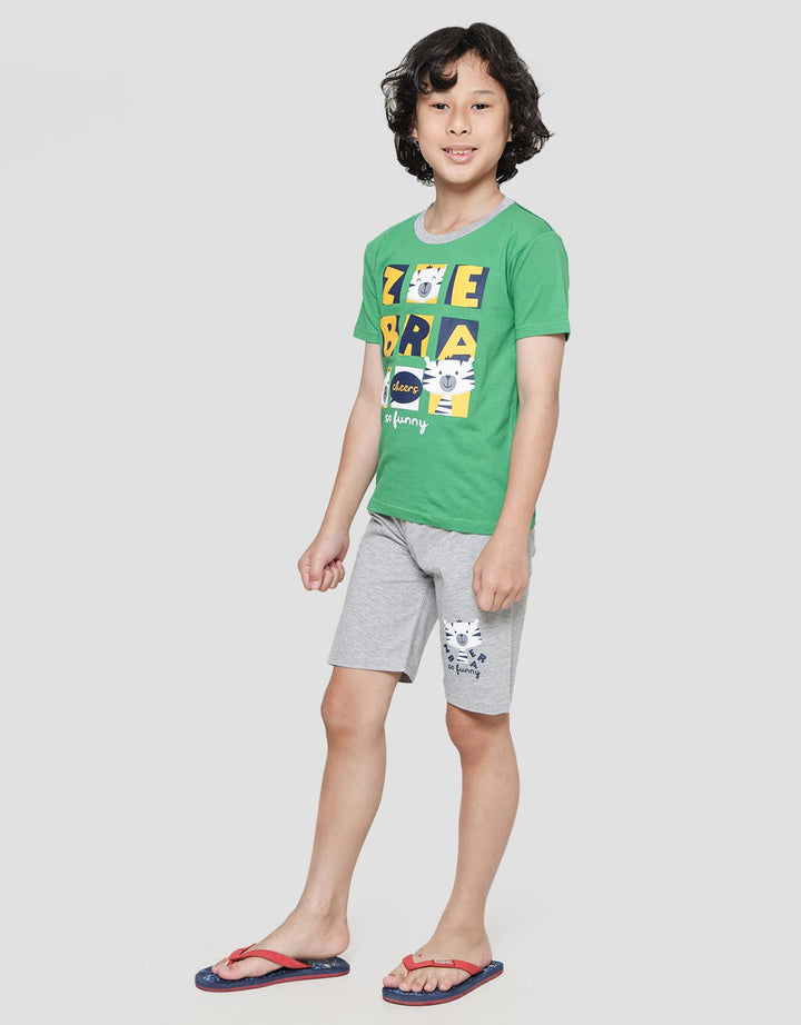 Little M Zebra Baju Set Anak Laki-Laki