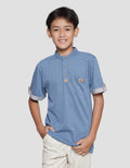 Nevada Henley Textured With Pocket Boys Short Sleeve T-Shirt