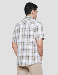 Cardinal Casual Check Print Men's Short Sleeve Shirt
