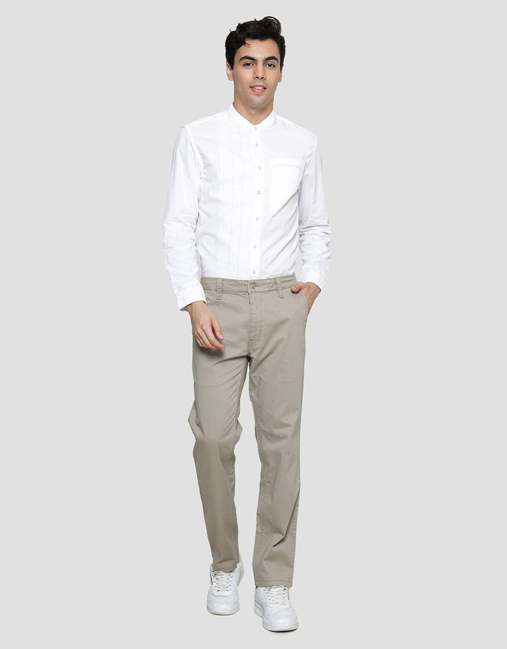 Cardinal Casual Katun Polos Celana Panjang Pria
