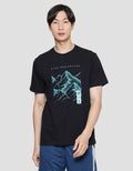 T Zone Men's Short Sleeve T-Shirt Adventure Theme - Mountain