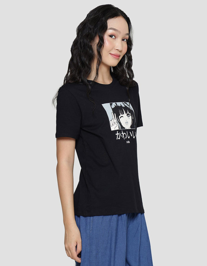 Nevada Cute Anime Kaos Wanita