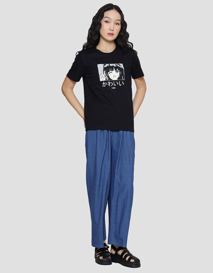 Nevada Cute Anime Kaos Wanita